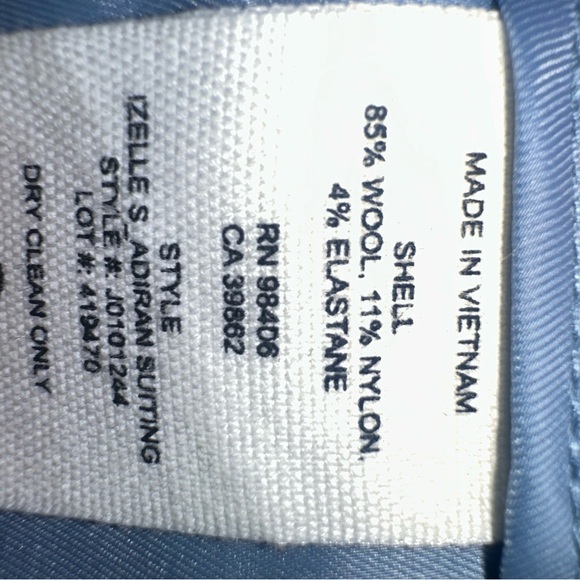 Theory Light Blue Cropped Pants new with tags - Picture 7 of 7